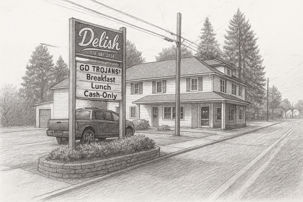 Delish On Main (Moscow, PA) has a cash-only policy that recently sparked some local drama and inspired a viral Facebook post.