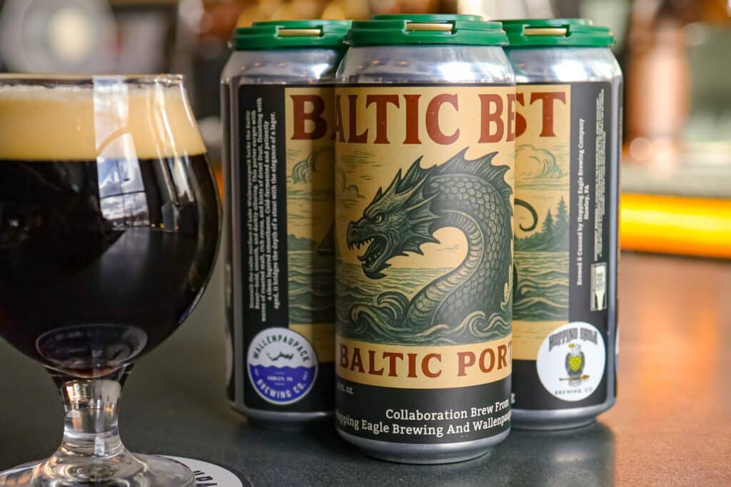 Baltic Beast is the new joint release from Wallenpaupack Brewing (Hawley, PA) and Hopping Eagle Brew Company (Hawley, PA).