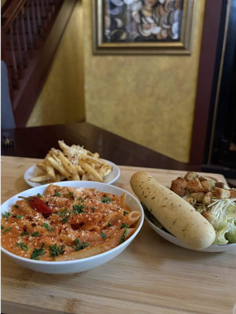 Bank+Vine's (Wilkes-Barre, PA) Girl Dinner is a value-priced meal that riffs on a popular TikTok trend.