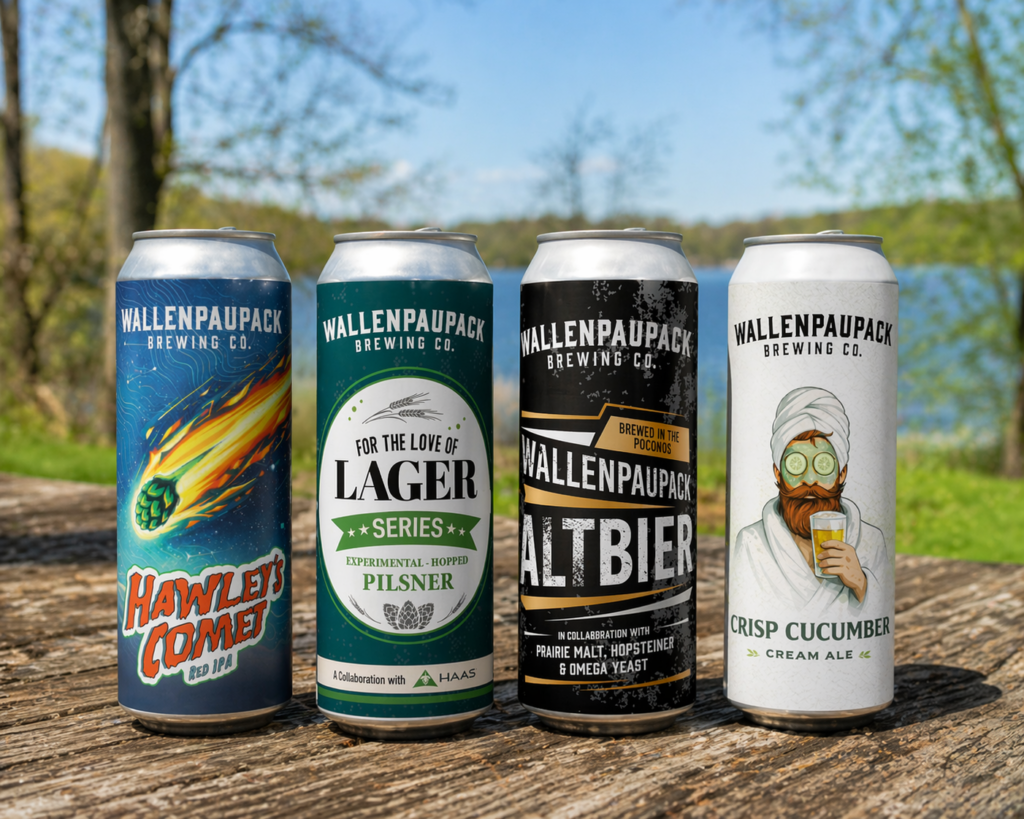 Wallenpaupack Brewing Company (Hawley, PA) has debuted four new beers.