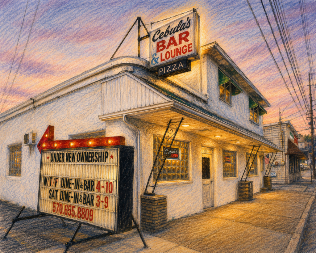 Cebula's Pizza and Bar (Dupont, PA) has been sold to a new set of owners.