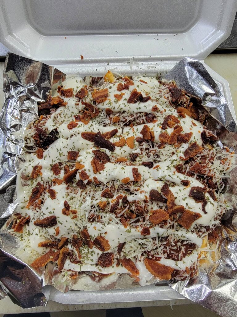 Kutzas Kitchen (Jersey Shore, PA) featured "garbage fries" on its menu.