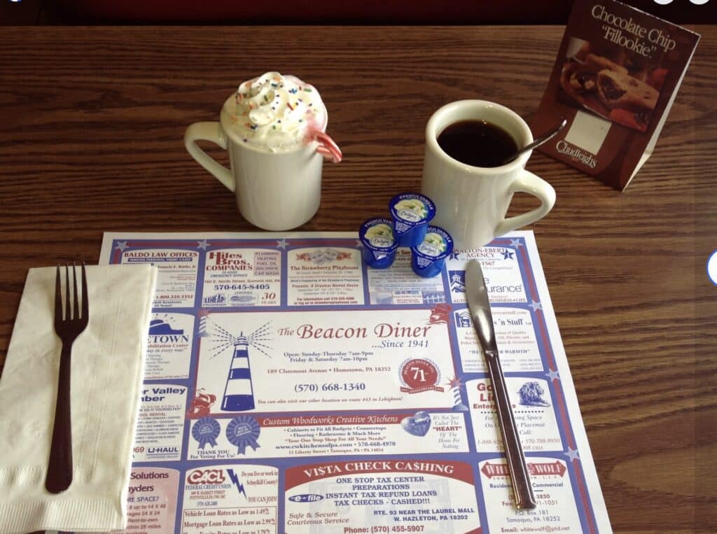 The Beacon Diner (Hometown, PA) is a much beloved eatery that's been serving diner food since 1941.