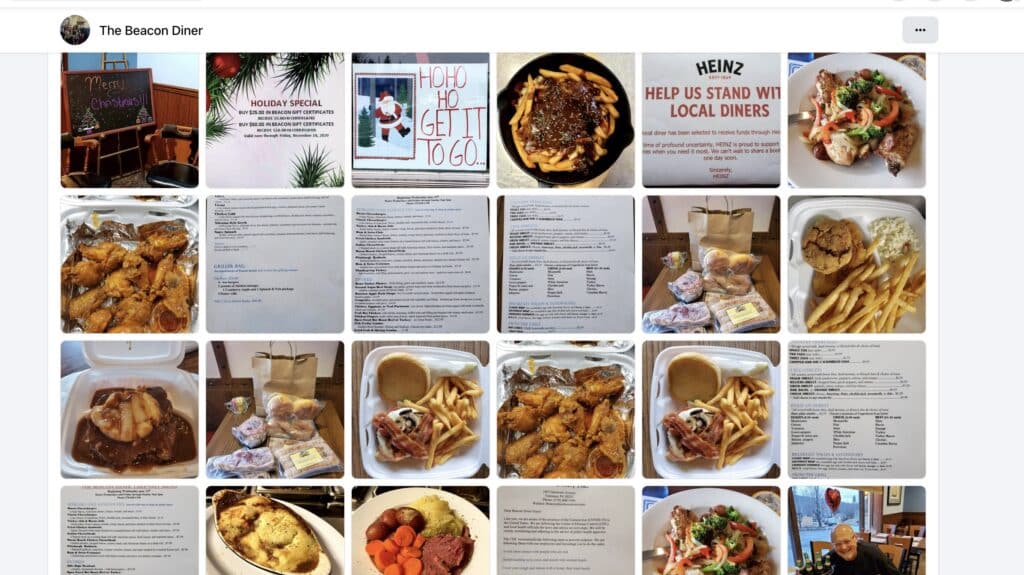 The Beacon Diner (Hometown, PA) has a menu that spans a wide variety of classic diner food.