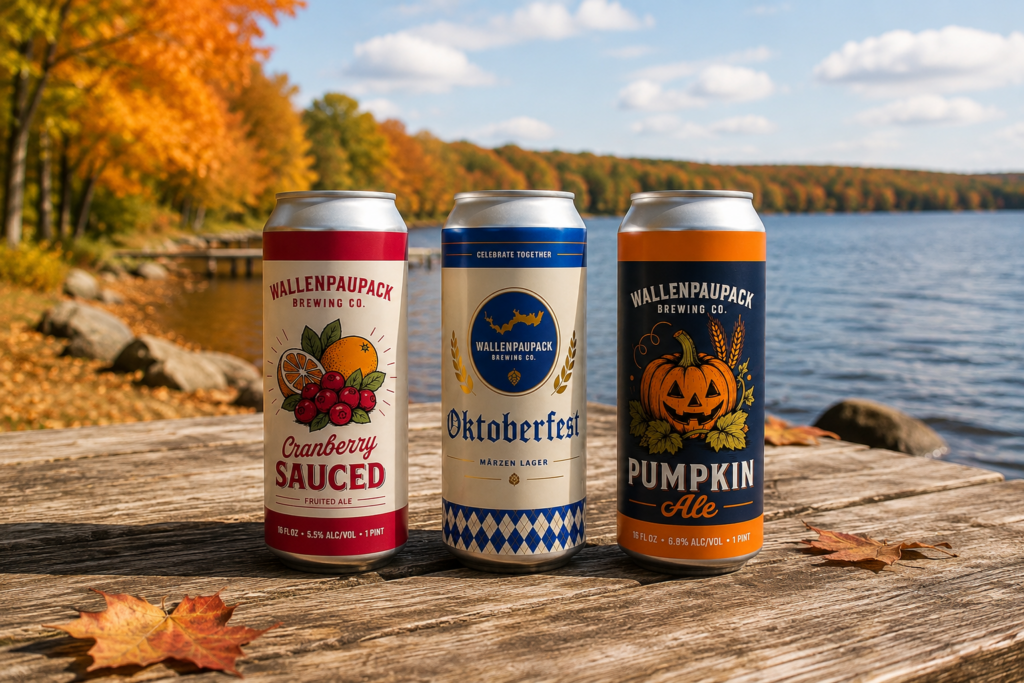 Wallenpaupack Brewing (Hawley, PA) has announced plans to release three of its popular Autumn beers later next month.